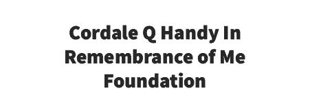 Cordale Q Handing: In Remembrance of Me Foundation